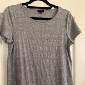 Silver striped Talbots t-shirt